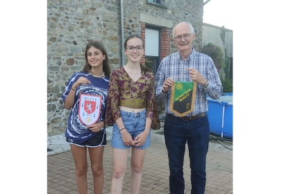 Alice et Perrine avec Olivier